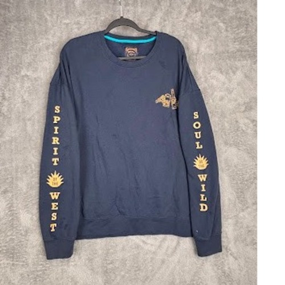 Sendero Spirit of the West Graphic Print Pullover Crew Neck Sweatshirt XXL